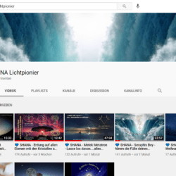 YouTube-Kanal Shana-Lichtpionier – Channelings, Meditationen etc.